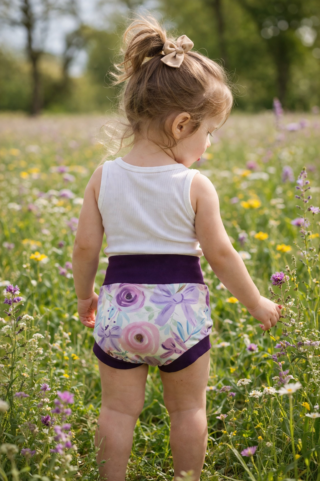Purple Bow Shorties