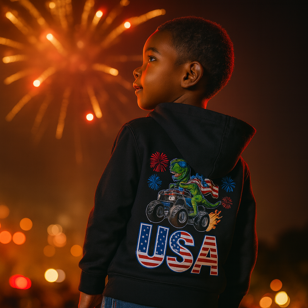USA Dino Hoodie