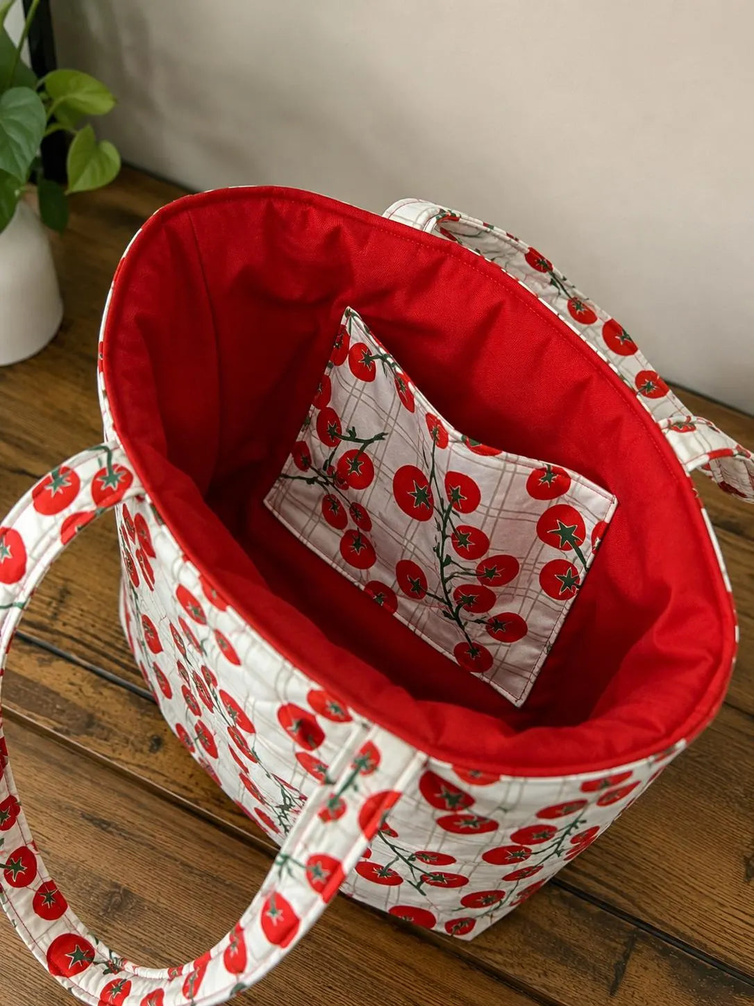 Tomato Quilted Tote