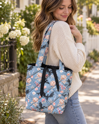 Dragon Quilted Tote Bag