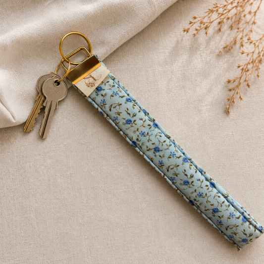 Vintage Blue Wristlet - 6 inch