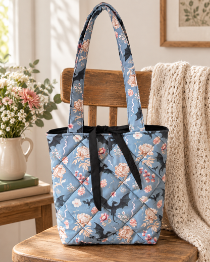 Dragon Quilted Tote Bag