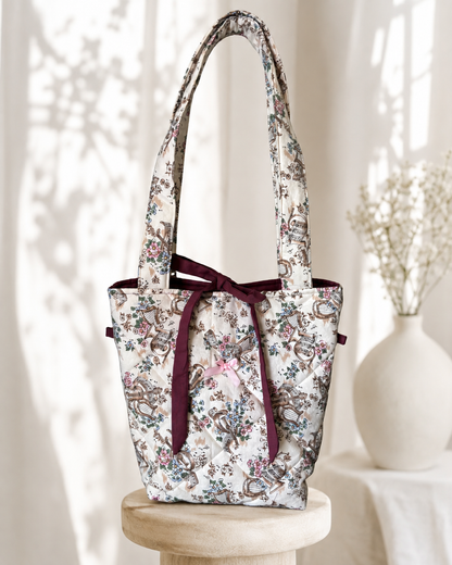 Vintage Music Note Tote