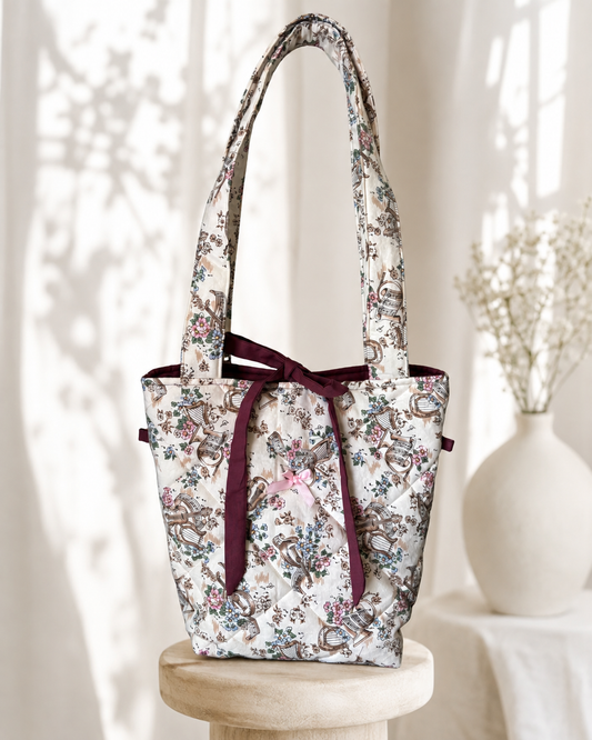 Vintage Music Note Tote