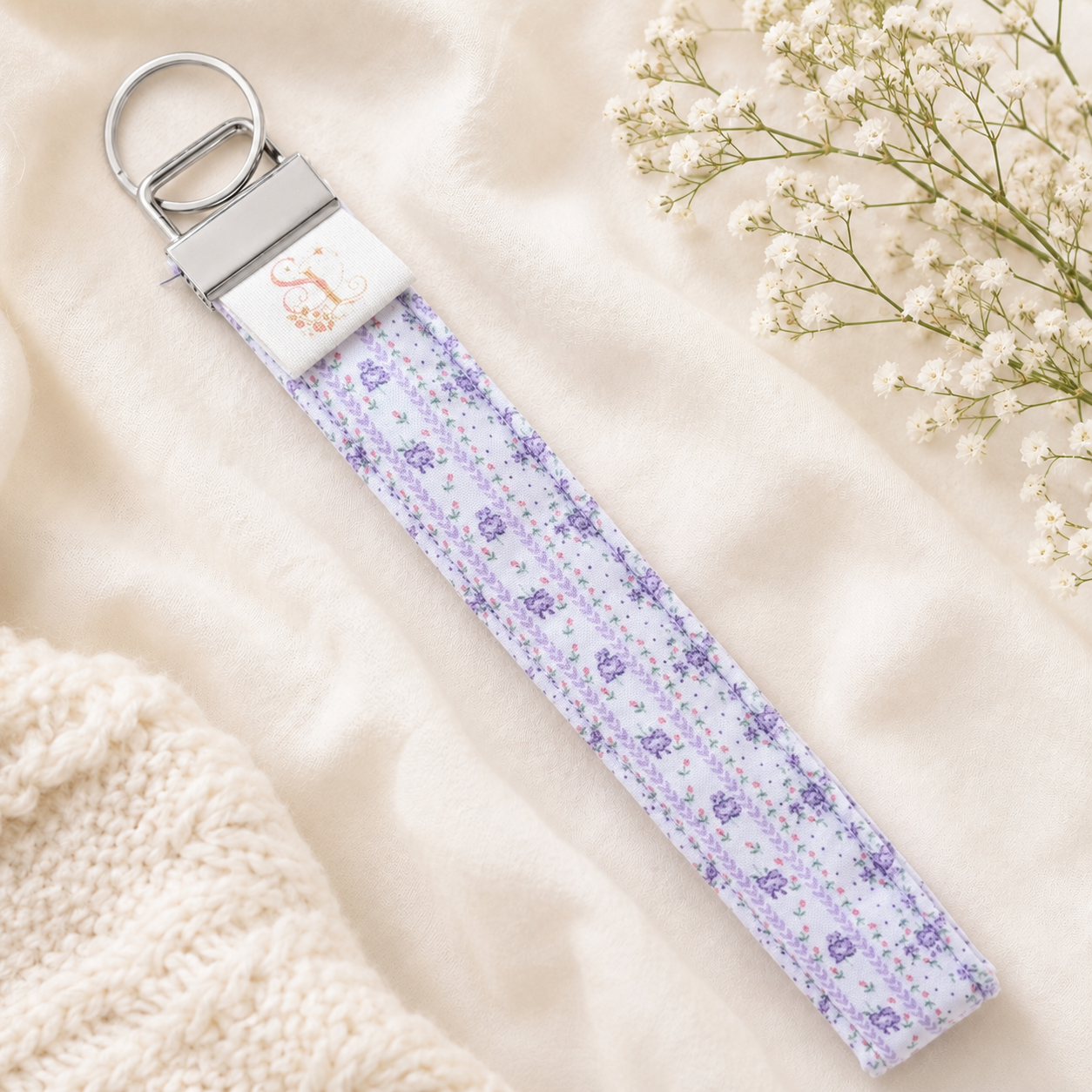 Lavender Meadow Wristlet