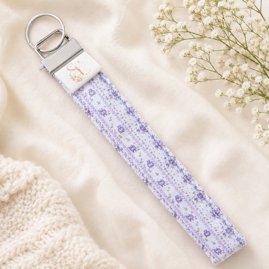 Lavender Meadow Wristlet
