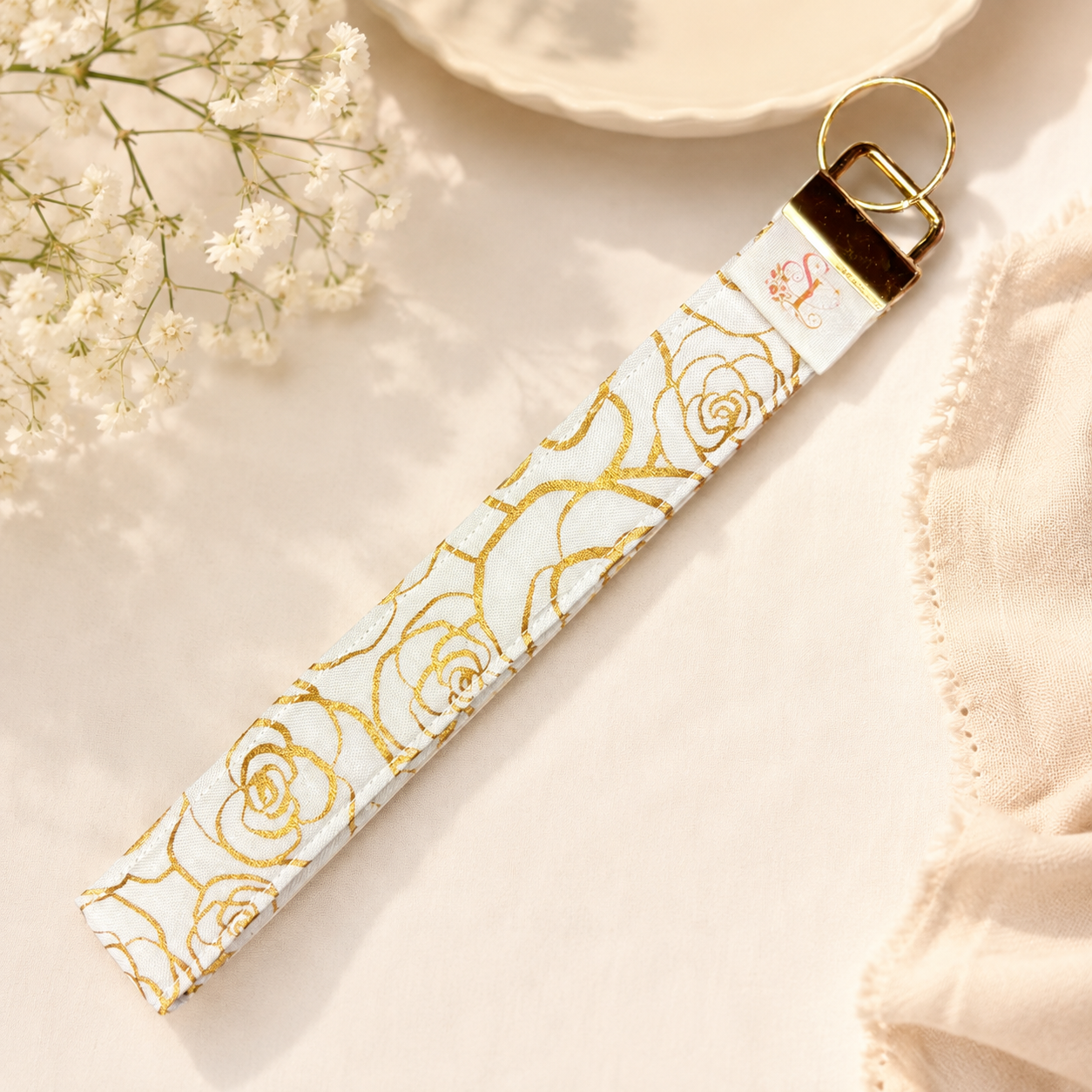 Golden Rose Wristlet - 7.5 inch
