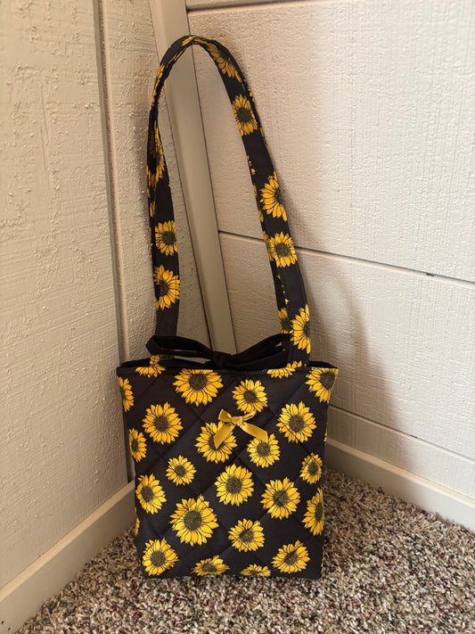 Sunflower Quilted Tote