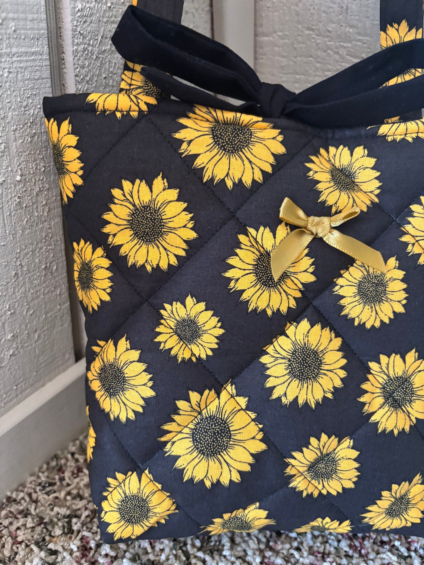 Sunflower Quilted Tote