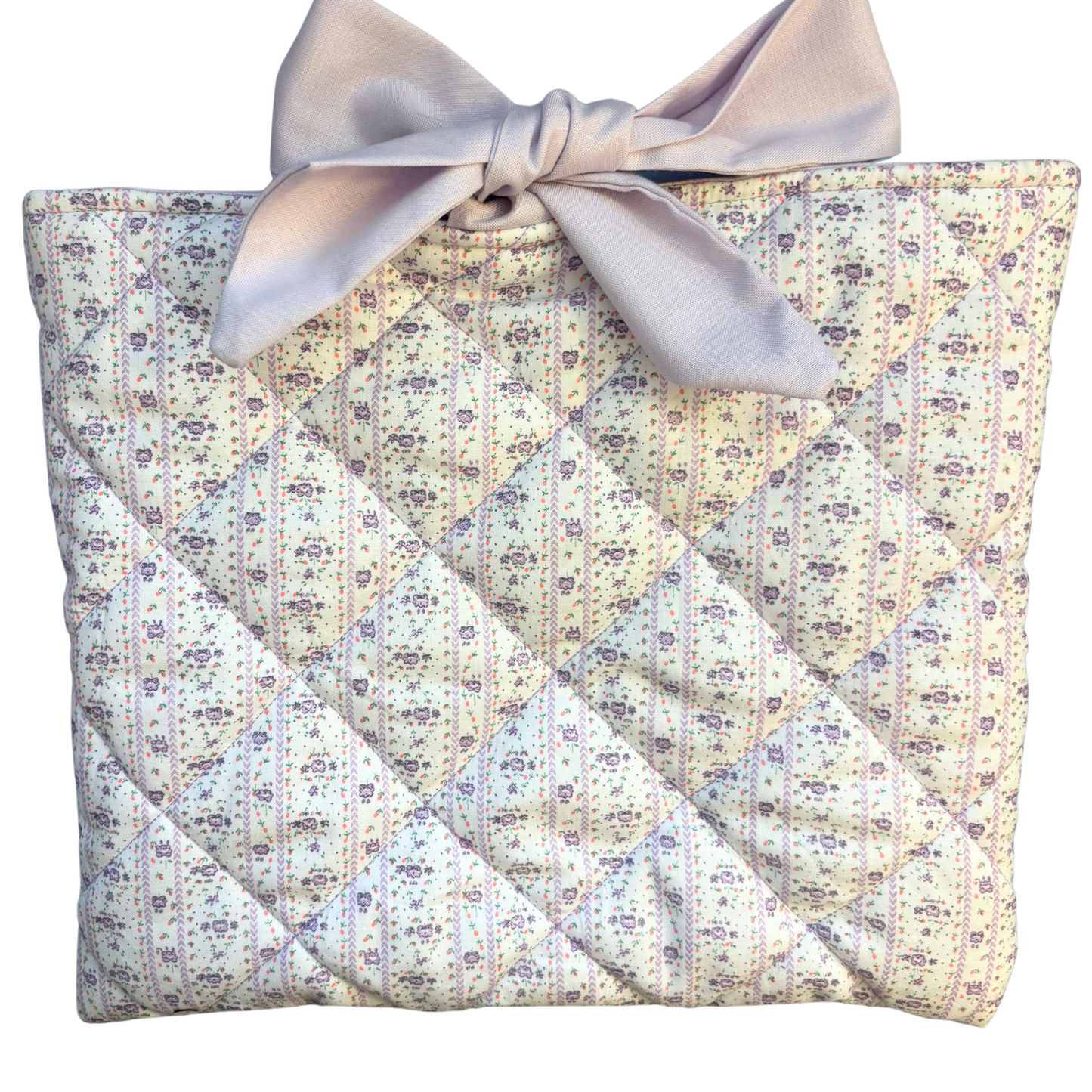 Quilted Vintage Lilac Book Sleeve