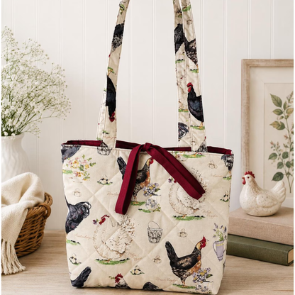 Chicken Quilted Tote