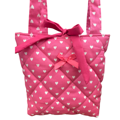 Pink Hearts Mini Tote