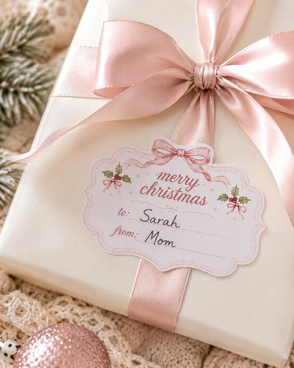 Coquette Christmas Gift Labels (Pack of 5)