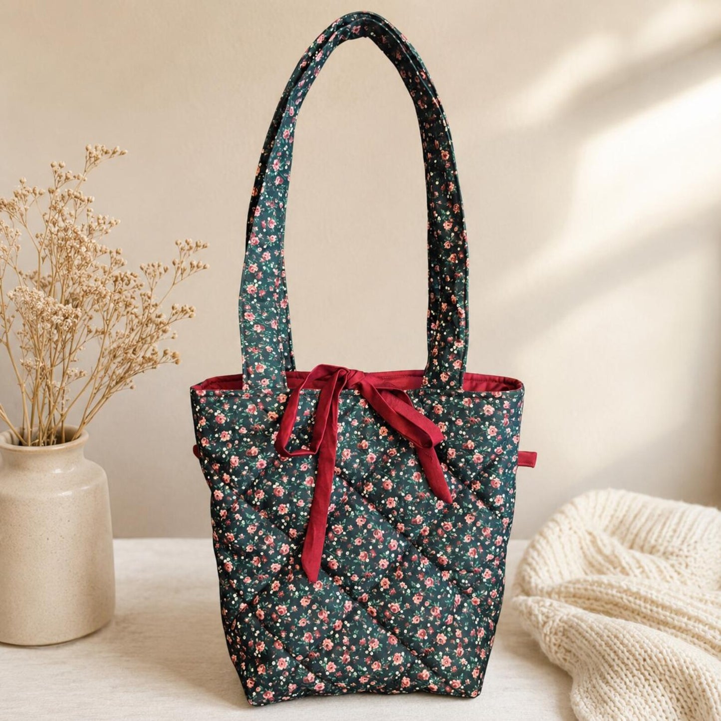 Dark Romance Quilted Tote