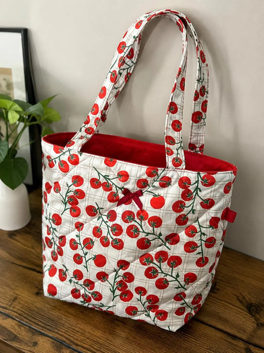 Tomato Quilted Tote