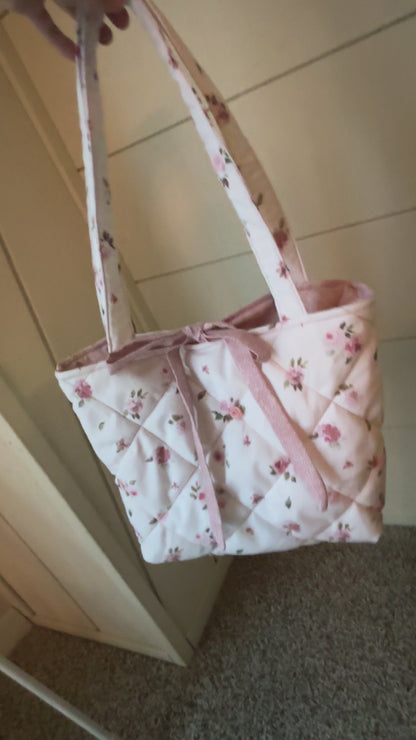 Rosebud Quilted Tote